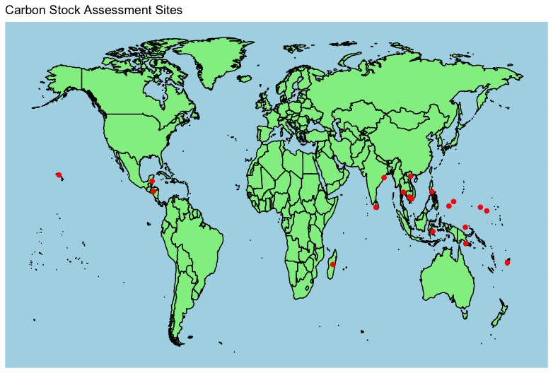 MRV monitoring sites map